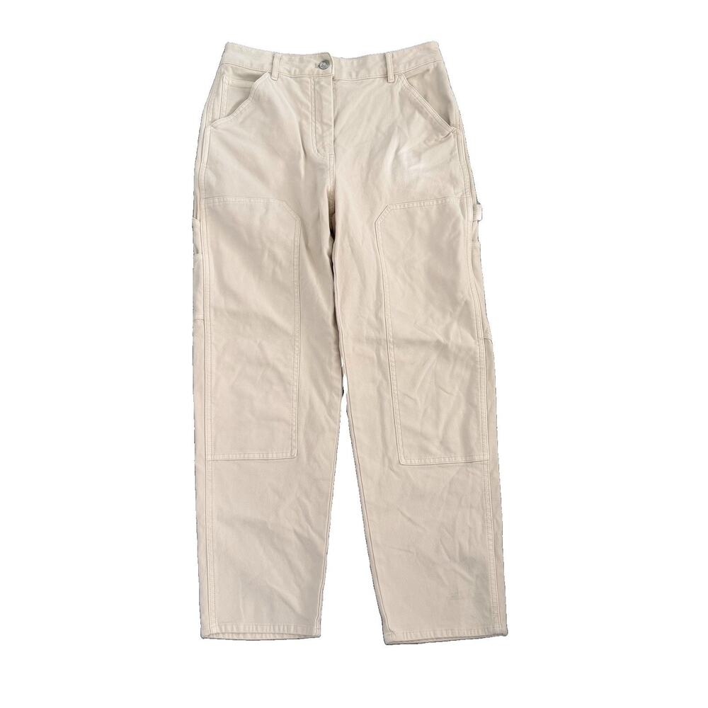 Wilfred Free Brennan Pant High Rise Utility Workwear Double Knee Carpenter Sz 6